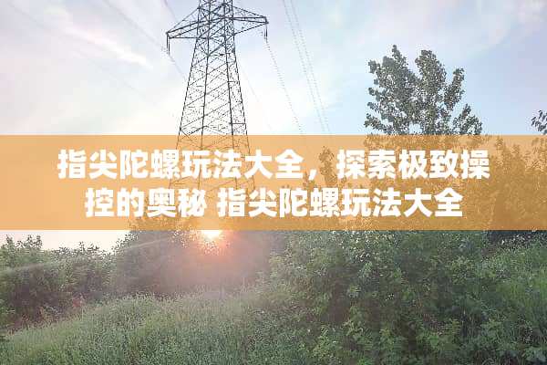 指尖陀螺玩法大全,探索极致操控的奥秘 指尖陀螺玩法大全 指尖陀螺玩法大全,探索极致操控的奥秘 指尖陀螺玩法大全