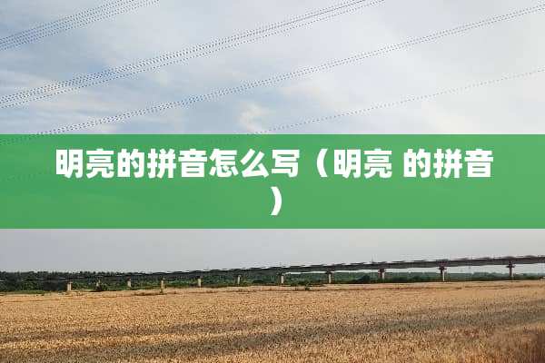 明亮的拼音怎么写(明亮 的拼音) 明亮的拼音怎么写(明亮 的拼音)