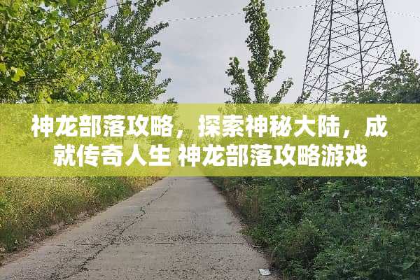 神龙部落攻略，探索神秘**，成就传奇人生 神龙部落攻略游戏