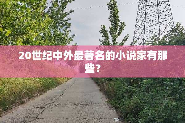 20世纪中外最著名的小说家有那些？