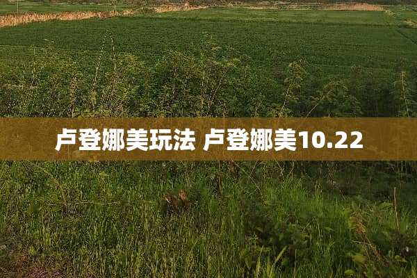 卢登娜美玩法 卢登娜美10.22 卢登娜美玩法 卢登娜美10.22