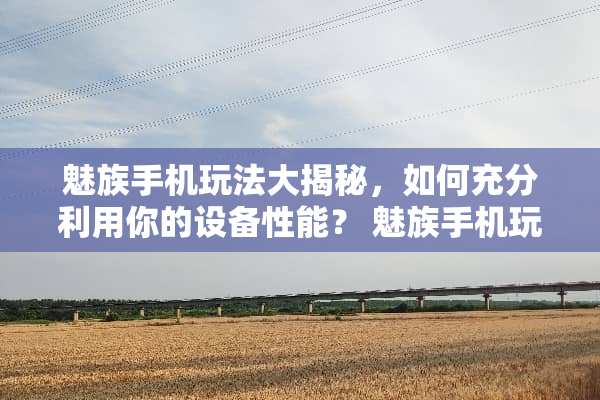 魅族手机玩法大揭秘,如何充分利用你的设备性能? 魅族手机玩法 魅族手机玩法大揭秘,如何充分利用你的设备性能? 魅族手机玩法