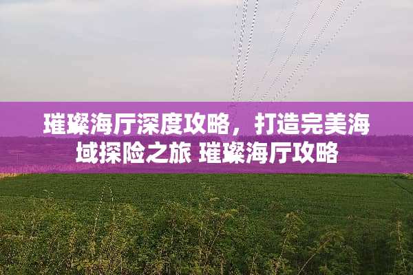 璀璨海厅深度攻略，打造完美海域探险之旅 璀璨海厅攻略