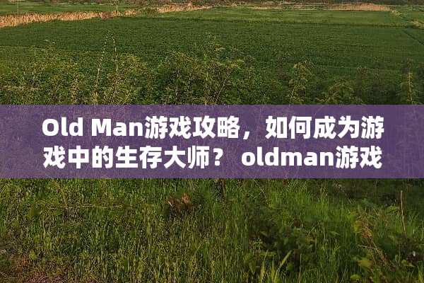 Old Man游戏攻略,如何成为游戏中的生存大师? oldman游戏攻略 Old Man游戏攻略,如何成为游戏中的生存大师? oldman游戏攻略