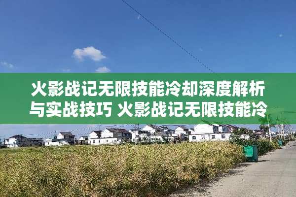 火影战记无限技能**深度解析与实战技巧 火影战记无限技能**