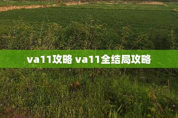 va11攻略 va11全结局攻略 va11攻略 va11全结局攻略