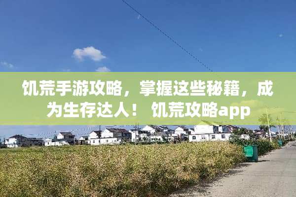 饥荒手游攻略，掌握这些秘籍，成为生存达人！ 饥荒攻略app