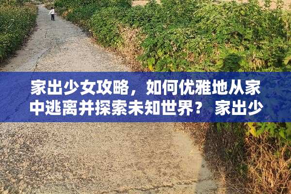 家出少女攻略,如何优雅地从家中逃离并探索未知世界? 家出少女攻略