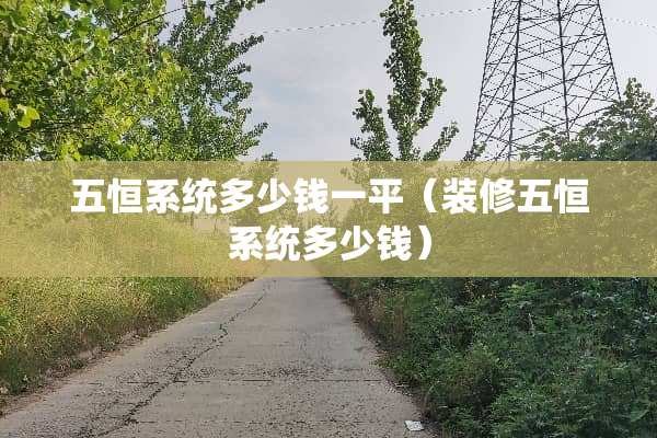 五恒系统多少钱一平（装修五恒系统多少钱）