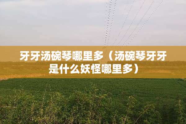 牙牙汤碗琴哪里多（汤碗琴牙牙是什么妖怪哪里多）