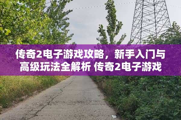传奇2电子游戏攻略,新手入门与高级玩法全解析 传奇2电子游戏攻略 传奇2电子游戏攻略,新手入门与高级玩法全解析 传奇2电子游戏攻略