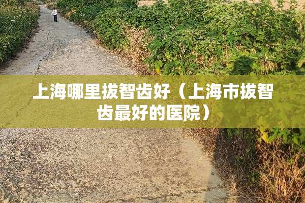 上海哪里拔智齿好（上海市拔智齿最好的医院）