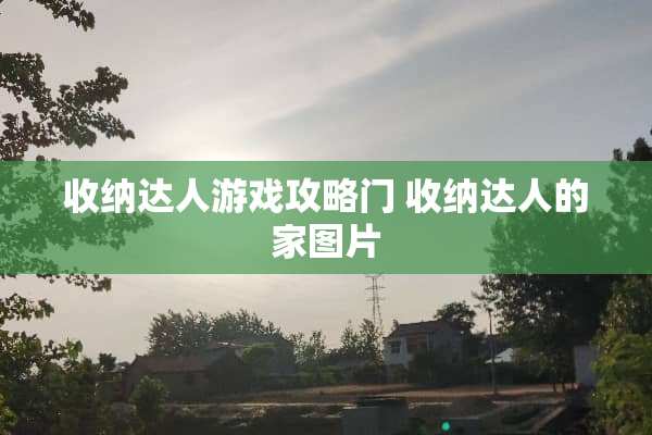 收纳达人游戏攻略门 收纳达人的家图片 收纳达人游戏攻略门 收纳达人的家图片
