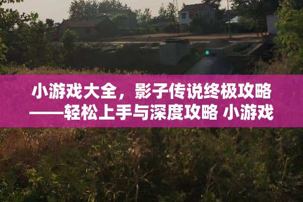 小游戏大全，影子传说终极攻略——轻松上手与深度攻略 小游戏大全影子传说攻略