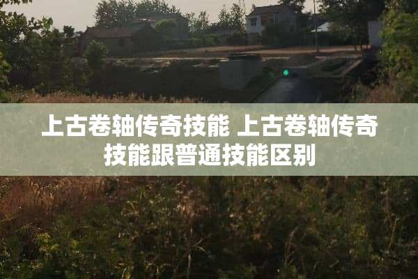 上古卷轴传奇技能 上古卷轴传奇技能跟普通技能区别 上古卷轴传奇技能 上古卷轴传奇技能跟普通技能区别