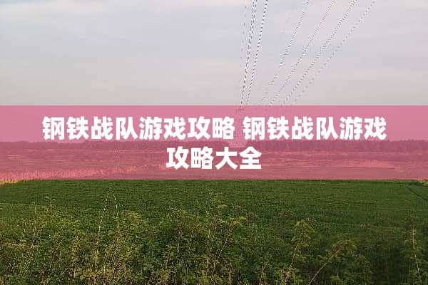 钢铁战队游戏攻略 钢铁战队游戏攻略大全 钢铁战队游戏攻略 钢铁战队游戏攻略大全