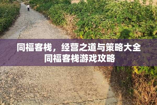 同福客栈,经营之道与策略大全 同福客栈游戏攻略 同福客栈,经营之道与策略大全 同福客栈游戏攻略
