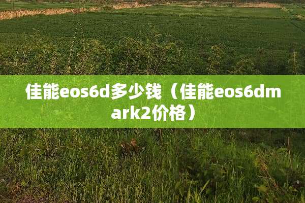 佳能eos6d多少钱（佳能eos6dmark2价格）
