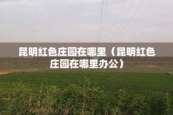 昆明红色庄园在哪里（昆明红色庄园在哪里办公）