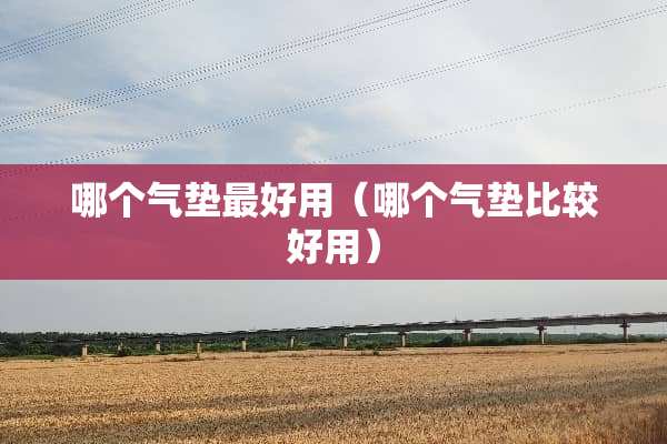哪个气垫最好用(哪个气垫比较好用) 哪个气垫最好用(哪个气垫比较好用)