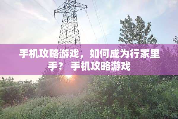 手机攻略游戏,如何成为行家里手? 手机攻略游戏 手机攻略游戏,如何成为行家里手? 手机攻略游戏