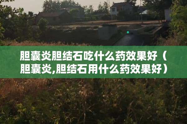 胆囊炎胆结石吃什么药效果好(胆囊炎,胆结石用什么药效果好) 胆囊炎胆结石吃什么药效果好(胆囊炎,胆结石用什么药效果好)