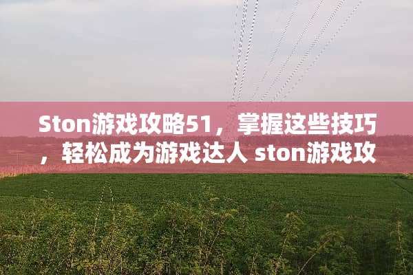 Ston游戏攻略51,掌握这些技巧,轻松成为游戏达人 ston游戏攻略51 Ston游戏攻略51,掌握这些技巧,轻松成为游戏达人 ston游戏攻略51