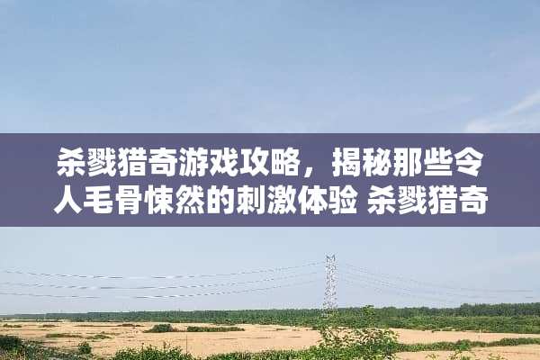 杀戮猎奇游戏攻略,揭秘那些令人毛骨悚然的刺激体验 杀戮猎奇游戏攻略