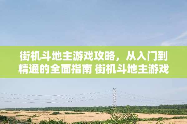 街机***游戏攻略,从入门到精通的全面指南 街机***游戏攻略图 街机***游戏攻略,从入门到精通的全面指南 街机***游戏攻略图
