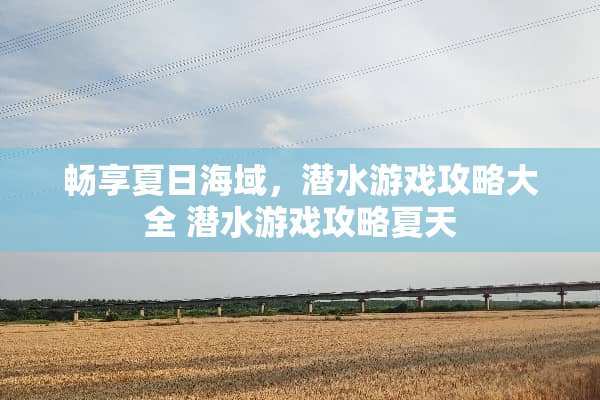 畅享夏日海域,潜水游戏攻略大全 潜水游戏攻略夏天 畅享夏日海域,潜水游戏攻略大全 潜水游戏攻略夏天