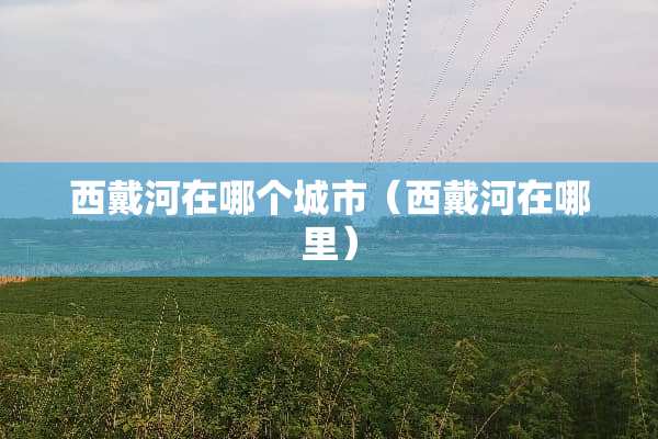 西戴河在哪个城市（西戴河在哪里）