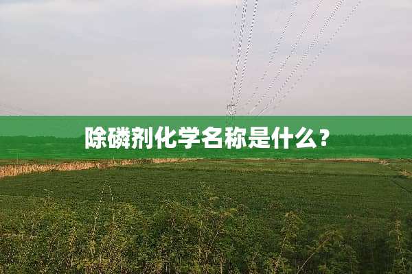 除磷剂化学名称是什么？