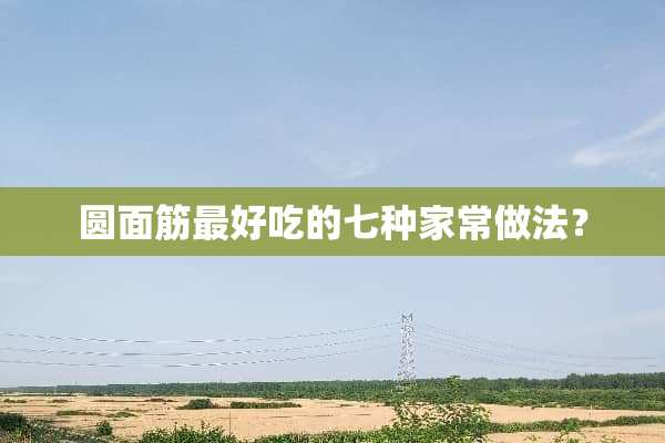 圆面筋最好吃的七种家常做法？