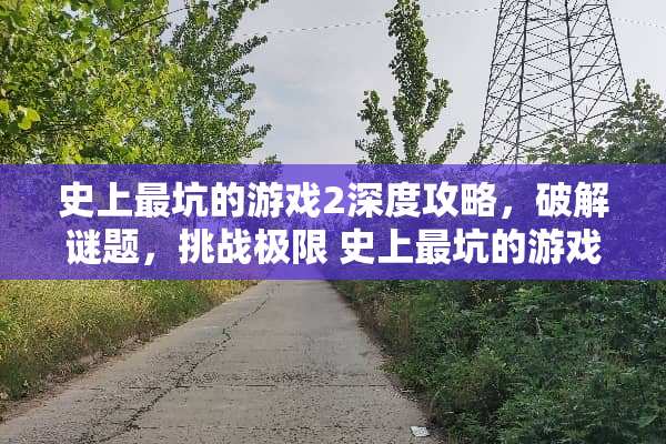 史上最坑的游戏2深度攻略，**谜题，挑战极限 史上最坑的游戏2攻略