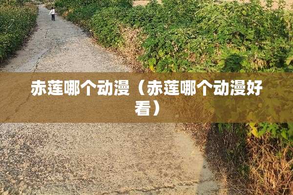 赤莲哪个动漫(赤莲哪个动漫好看) 赤莲哪个动漫(赤莲哪个动漫好看)