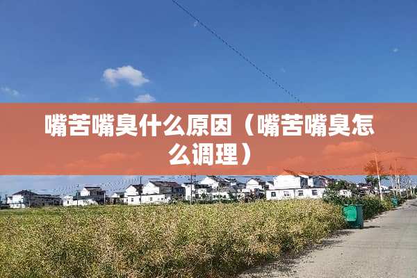 嘴苦嘴臭什么原因(嘴苦嘴臭怎么调理) 嘴苦嘴臭什么原因(嘴苦嘴臭怎么调理)