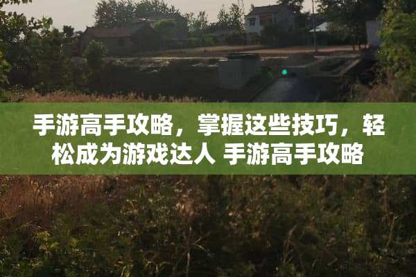 手游高手攻略,掌握这些技巧,轻松成为游戏达人 手游高手攻略 手游高手攻略,掌握这些技巧,轻松成为游戏达人 手游高手攻略