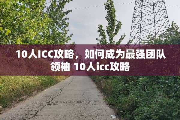 10人ICC攻略，如何成为最强团队领袖 10人icc攻略
