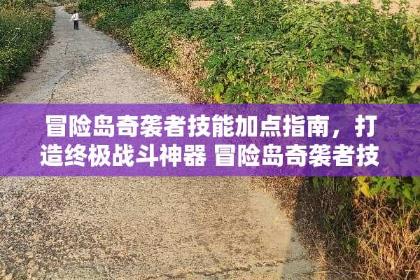 冒险岛奇袭者技能加点指南,打造终极战斗神器 冒险岛奇袭者技能加点 冒险岛奇袭者技能加点指南,打造终极战斗神器 冒险岛奇袭者技能加点