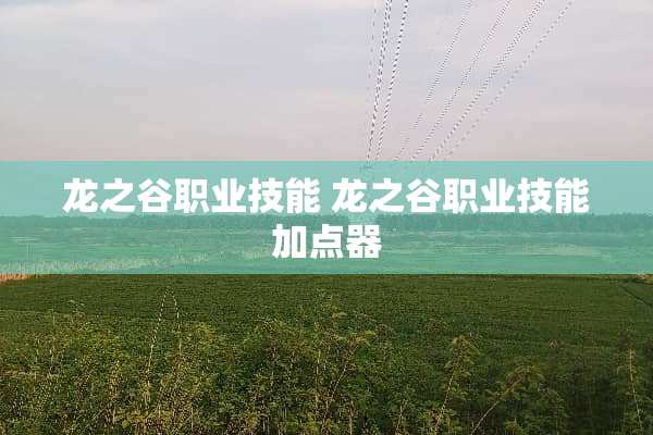 龙之谷职业技能 龙之谷职业技能加点器 龙之谷职业技能 龙之谷职业技能加点器