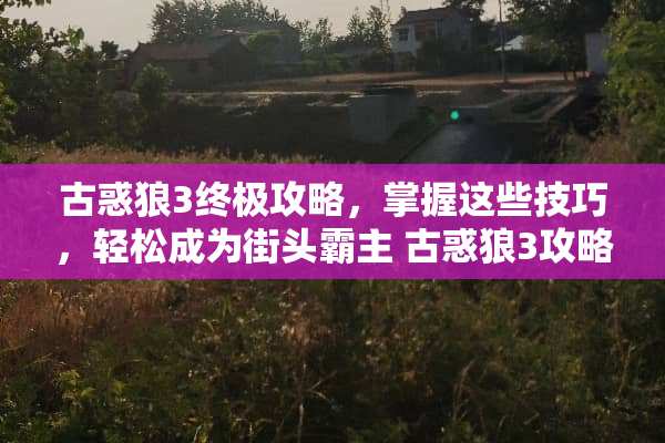 古惑狼3终极攻略,掌握这些技巧,轻松成为街头霸主 古惑狼3攻略 古惑狼3终极攻略,掌握这些技巧,轻松成为街头霸主 古惑狼3攻略