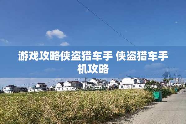 游戏攻略侠盗猎车手 侠盗猎车手机攻略