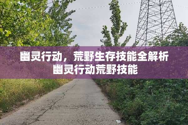 幽灵行动，荒野生存技能全解析 幽灵行动荒野技能