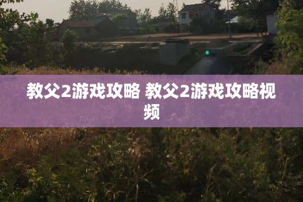 教父2游戏攻略 教父2游戏攻略视频 教父2游戏攻略 教父2游戏攻略视频