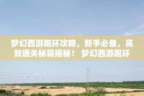 梦幻西游跑环攻略,新手必备,高效通关秘籍揭秘! 梦幻西游跑环攻略 梦幻西游跑环攻略,新手必备,高效通关秘籍揭秘! 梦幻西游跑环攻略