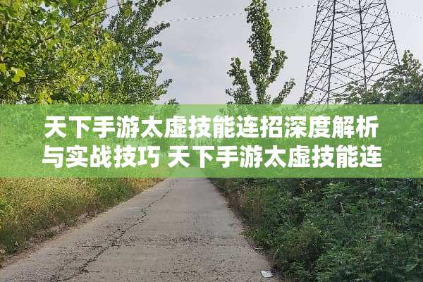 天下手游太虚技能连招深度解析与实战技巧 天下手游太虚技能连招
