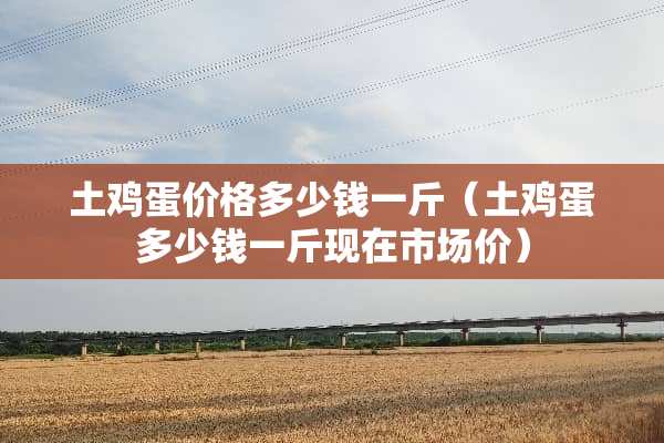 土鸡蛋价格多少钱一斤(土鸡蛋多少钱一斤现在市场价) 土鸡蛋价格多少钱一斤(土鸡蛋多少钱一斤现在市场价)