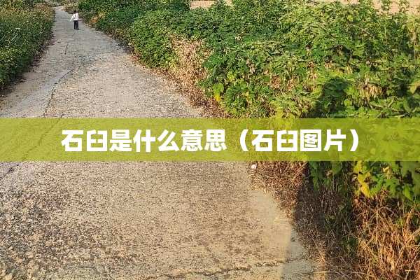石臼是什么意思（石臼图片）