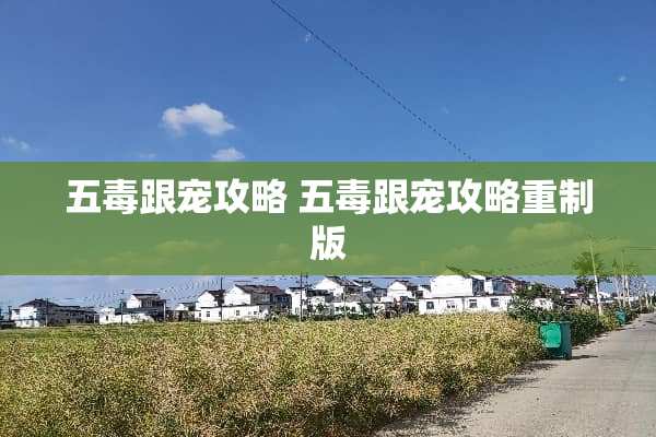 五毒跟宠攻略 五毒跟宠攻略重制版