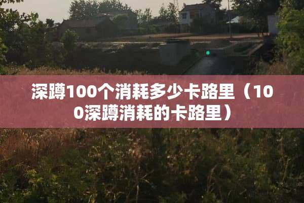 深蹲100个消耗多少卡路里（100深蹲消耗的卡路里）